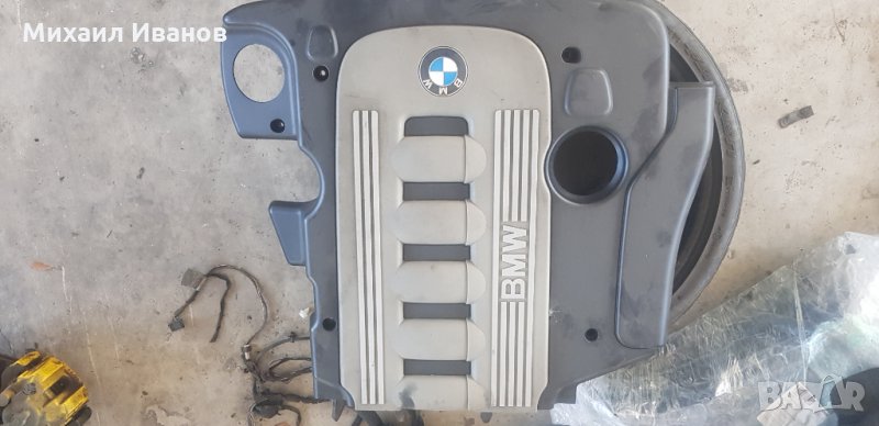 декоративен капак за двигател - БМВ/BMW/ -/е60/е61/- M57N2 3.0d 231кс., снимка 1
