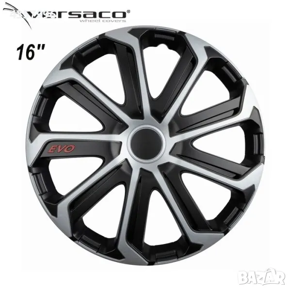 Тасове за джанти 16'' Versaco Evo Black/Silver, снимка 1