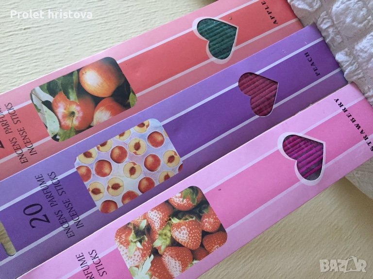 Поставка за ароматни свещички,дърво  три пакета свещи, снимка 1