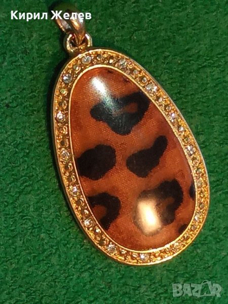 AVON ПОЗЛАТЕН МАРКОВ МОДЕН МЕДАЛЬОН ЕЙВЪН ЛЕОПАРДОВА ОКРАСКА 21100, снимка 1