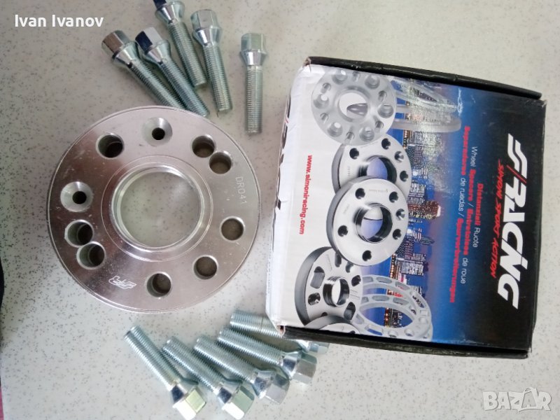 Фланци 4х100, 5х100, 20мм, 57,1 главина, Simoni Racing DR041 Wheel Spacers with Bolts, снимка 1