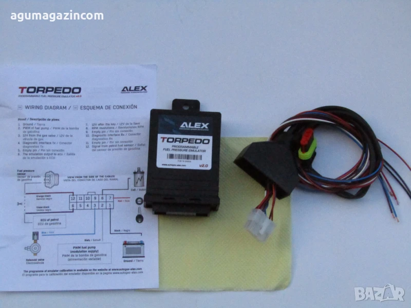 емулатор ALEX TORPEDO за налягането на бензина при АГУ / алекс торпедо, снимка 1