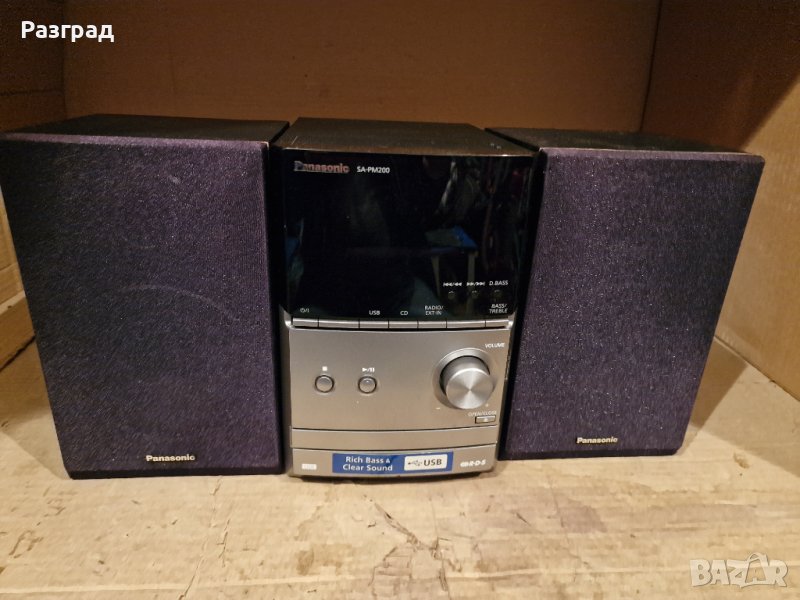 Аудио система  Panasonic SA-PM200   USB, AUX, снимка 1
