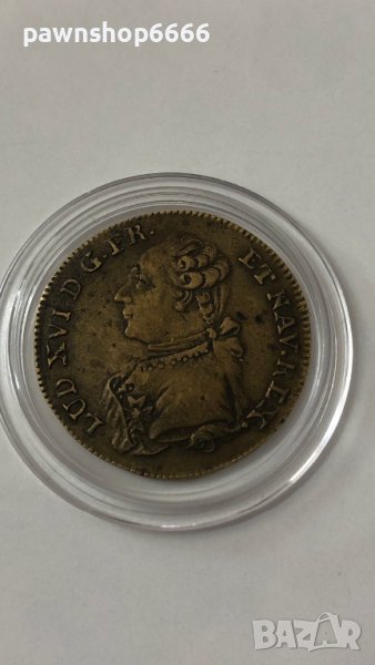 Френски жетон Jeton - Louis XVI - Omnibus non sibi Buste à gauche 2, снимка 1