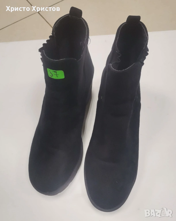 Дамски велурени боти GUTS & GUSTO Размер 37, снимка 1