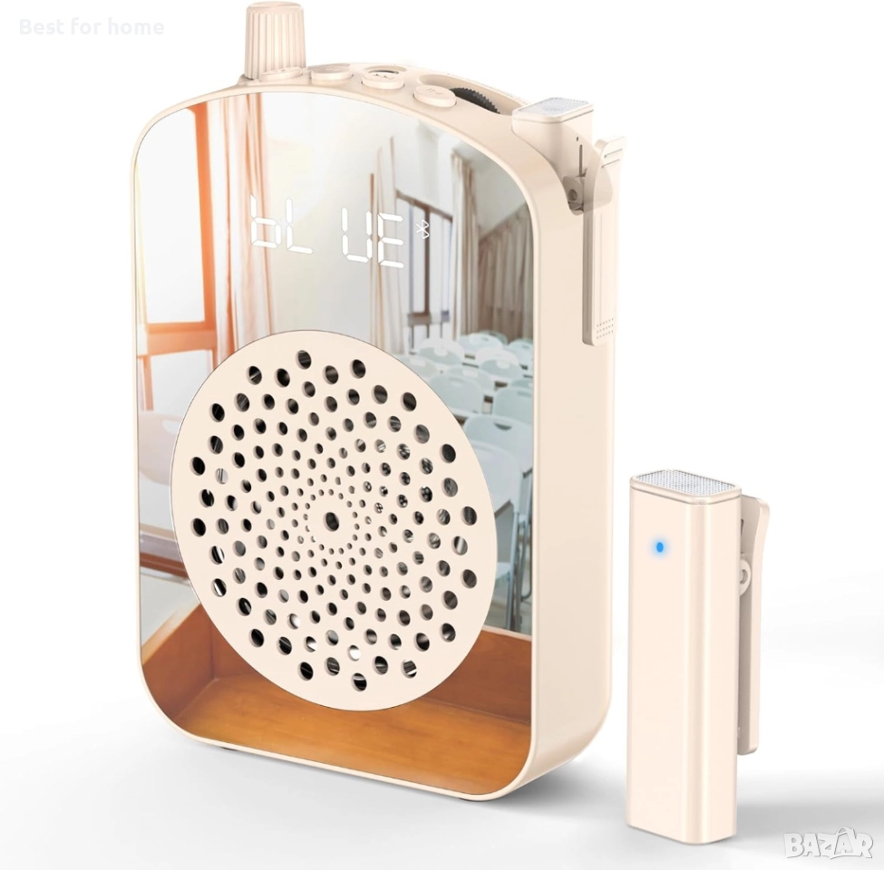 Преносима Bluetooth колонка с безжичен микрофон PRUNUS A10 – Караоке, Гласов усилвател, Ретро дизайн, снимка 1