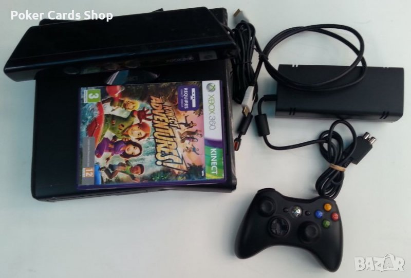 Xbox 360 Slim 250 GB Хард Диск с Кинект Сензор и 50 игри за деца, снимка 1