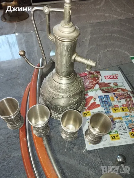 красив калаено сребърен комплект, снимка 1