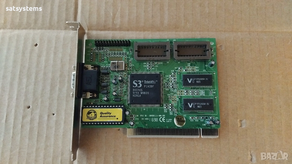 Видео карта S3 Trio 64V+ Aristo Ihfart S3-4SA 1MB PCI, снимка 1