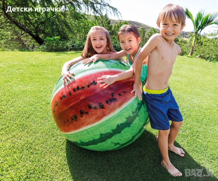 Надуваема топка Диня INTEX 107 см, снимка 1