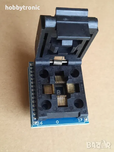 Преходник TQFP32-DIP32 ZIF, снимка 1