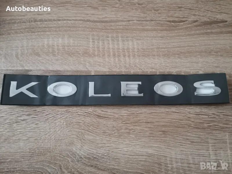 Сребрист Надпис Renault Koleos голям размер, снимка 1