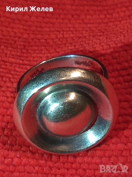 NIKOL@S 925 НИКОЛАС СРЕБЪРЕН АВТОРСКИ АРТ ДИЗАЙНЕРСКИ МАРКОВ ПРЪСТЕН СРЕБРО 925 УНИКАТ 17632, снимка 1