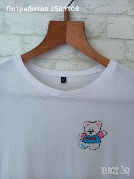 Тениска с емблема мече, снимка 1