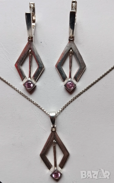 Сребърен бижутериен комплект, снимка 1