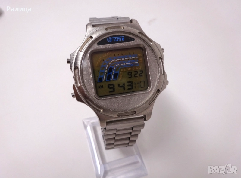 Мъжки електронен часовник Time хронограф, снимка 1