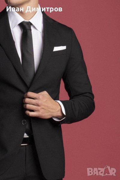 Елегантен абитуриентски мъжки костюм за младеж с височина 175-185 см, размер L, снимка 1