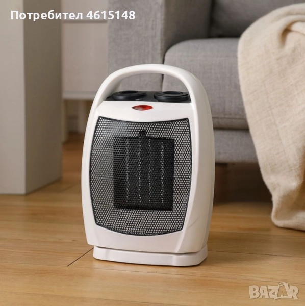 Керамична отоплителна печка с вентилатор Voltz V51970D – 1500W, снимка 1