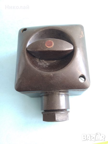 Старинен ел ключ за външен монтаж, снимка 1