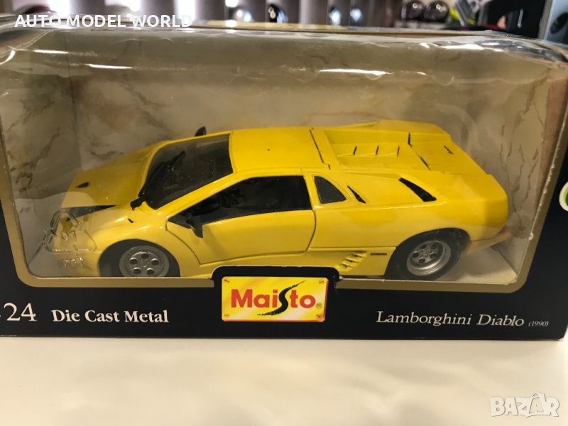 нова метална колекционерска количка LAMBORGINI DIABLO 1990г. 1:24, снимка 1