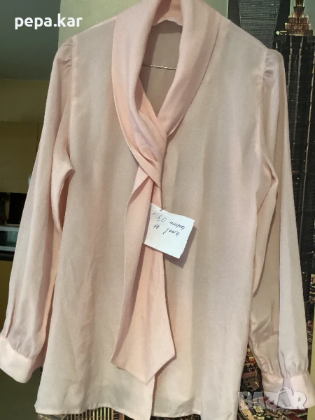 Блуза коприна,дълъг ръкав  №44-46, снимка 1