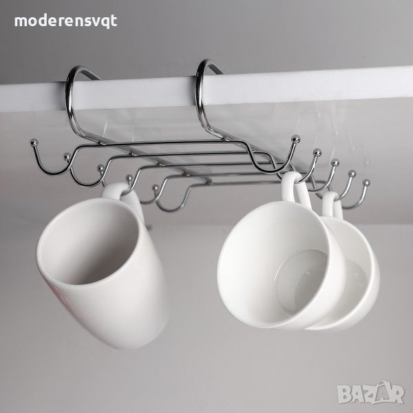 Двойна поставка за чаши, метална, висяща, 10 чаши, снимка 1