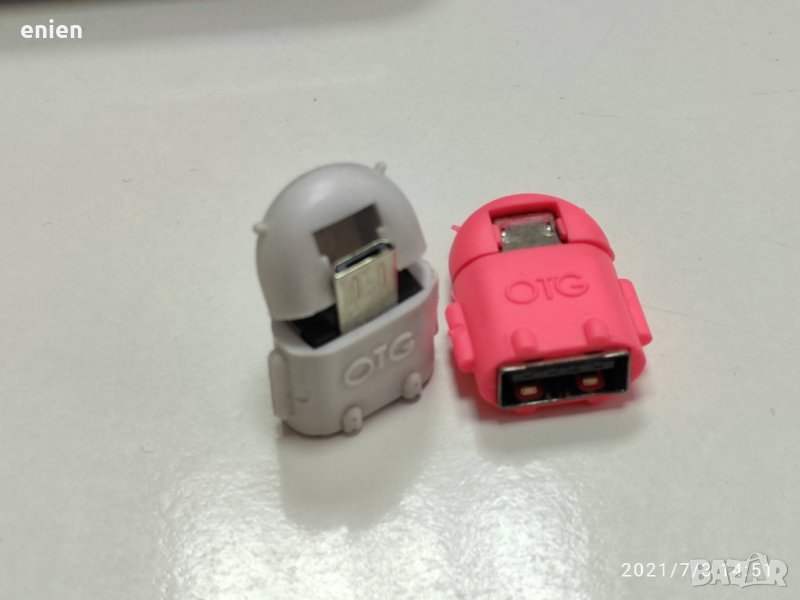 Micro USB Host OTG Adapter - адаптер от microUSB към женско USB за мобилни устройства, снимка 1