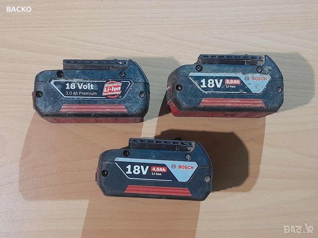 Батерии BOSCH 18V  Li-Ion за рециклиране, снимка 1
