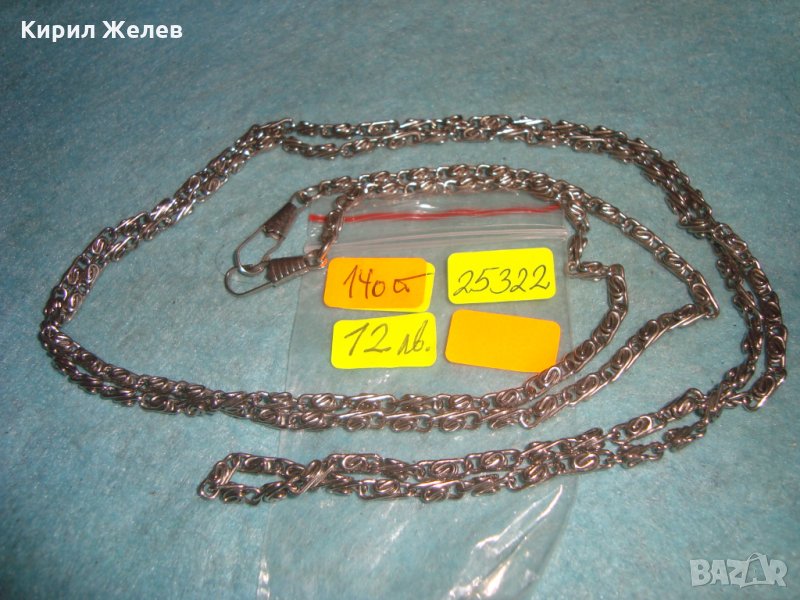 СРЕБРИСТА ВИНТИДЖ ПЛЕТКА ВЕРИЖКА за ДАМСКА ЧАНТИЧКА или КЮСТЕК за ДЖОБЕН ЧАСОВНИК 25322, снимка 1