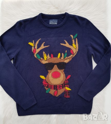 Мъжки Коледен пуловер размер XXL , снимка 4 - Пуловери - 43292787