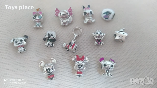 Гривна тип Пандора с талисман Disney Minnie mouse, Stitch , снимка 10 - Гривни - 50662591