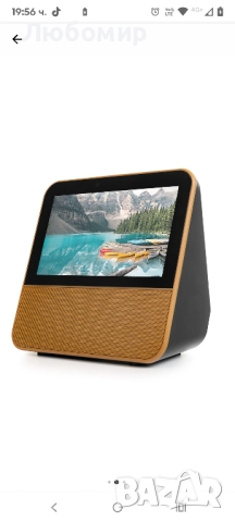 Мини преносим телевизор, 7 инча, DVB-T2 DAB+ FM H.265, Кафяв