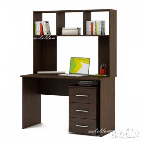 Бюро 120см. с надстройка и шкаф с 3 чекмеджета(код-1253), снимка 3 - Бюра - 28853909