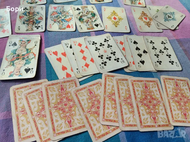 Rokoko ГДР стари карти червен гръб  /1, снимка 8 - Карти за игра - 49393524