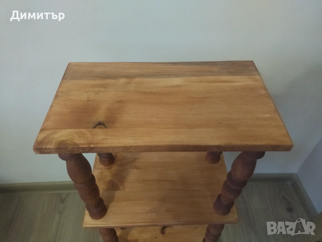 Ретро дървена етажерка !!!, снимка 3 - Етажерки - 53222883