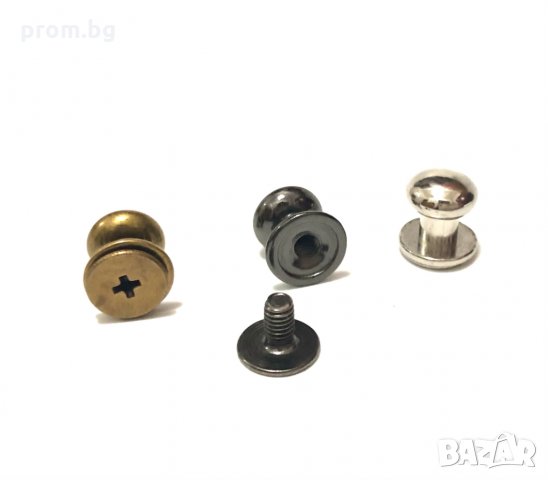 нитове с топче и винт за закопчаване, различни цветове, 5 мм, 6 мм, 8 мм, 10 мм, 12 мм, снимка 11 - Други - 32592354