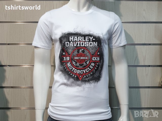 Нова мъжка тениска с дигитален печат MOTOR HARLEY DAVIDSON, мотори, снимка 9 - Тениски - 36871715