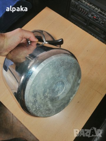 Продавам италианска тенджера под налягане -, алпака, двойно дъно, снимка 5 - Съдове за готвене - 40288730