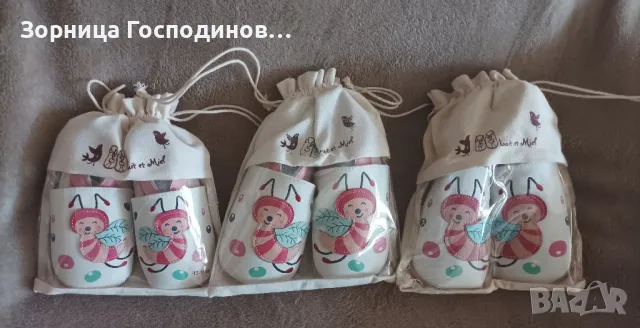 Продавам нови детски пантофки на френската фирма Lait et Miel, снимка 2 - Детски пантофи - 49529635