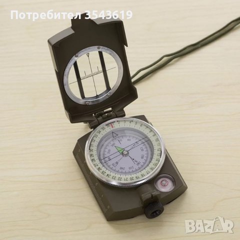 Уникат Професионален Метален Призматичен компас ориентир подарък лов къмпинг риболов , снимка 6 - Други ценни предмети - 39347920