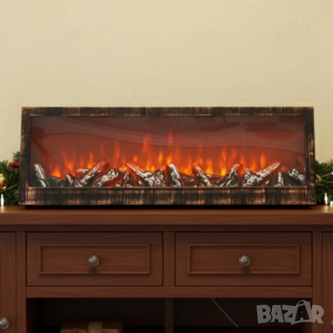 Изкуствена LED камина 24'' – уют и пламък без дим и поддръжка, снимка 2 - Декорация за дома - 52568296