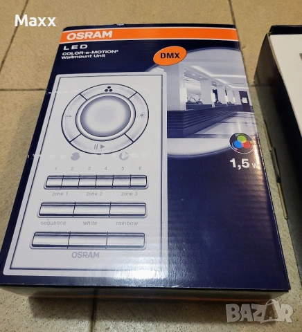 Продавам контролер за RGB LED осветление на OSRAM, работещ с DMX протокол и захранване от 24V., снимка 2 - Лед осветление - 53524951