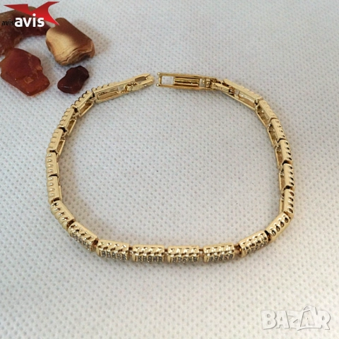 Гривна с 14К златно покритие 234833, снимка 4 - Гривни - 52885634