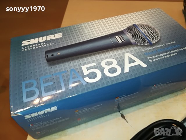 shure beta58A NEW MICROFHONE-ВНОС SWISS 2905221010, снимка 9 - Микрофони - 36907746