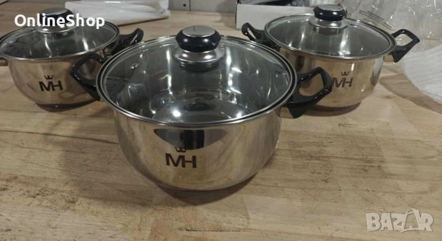 Комплект тенджери от 6 части , снимка 4 - Съдове за готвене - 52183766