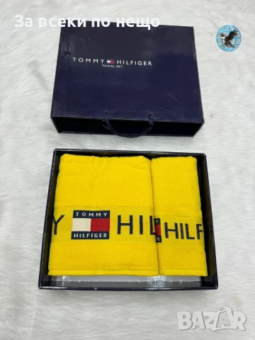 Tommy Hilfiger Луксозни Хавлии - 2бр. в кутия - Налични Различни Цветове Код E701