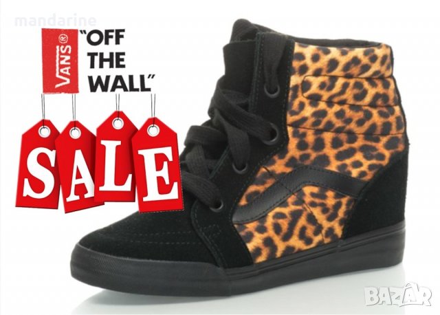 ПРОМО 🍊 VANS 🍊 Оригинални кецове с скрита платформа ANIMAL PRINT 38 номер нови с кутия, снимка 10 - Кецове - 19440259