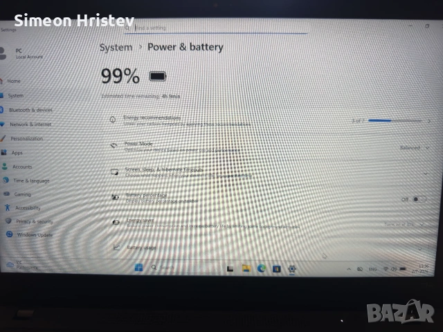 Lenovo ThinkPad T14s Gen 2 | Ryzen 5 Pro | 16GB | 512GB NVMe | Обслужен, снимка 9 - Лаптопи за игри - 53393364