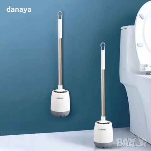 5515 WC силиконова четка за тоалетна чиния за стена, снимка 3 - Мопове, кофи, четки и метли - 48195767