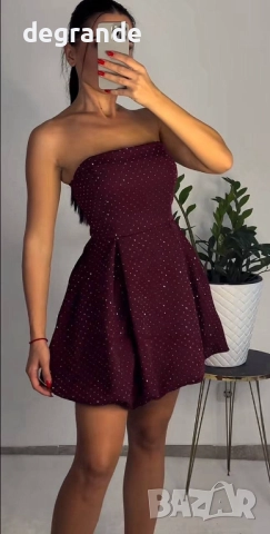 Кукленска рокля с камъни , снимка 2 - Рокли - 52853980